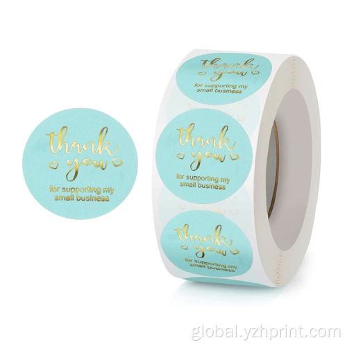 Round Sticker Label Best Selling Foil Stickers Custom Gold Roll Sticker Supplier